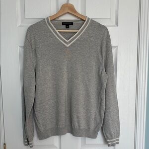 Banana Republic wool blend preppy V neck sweater